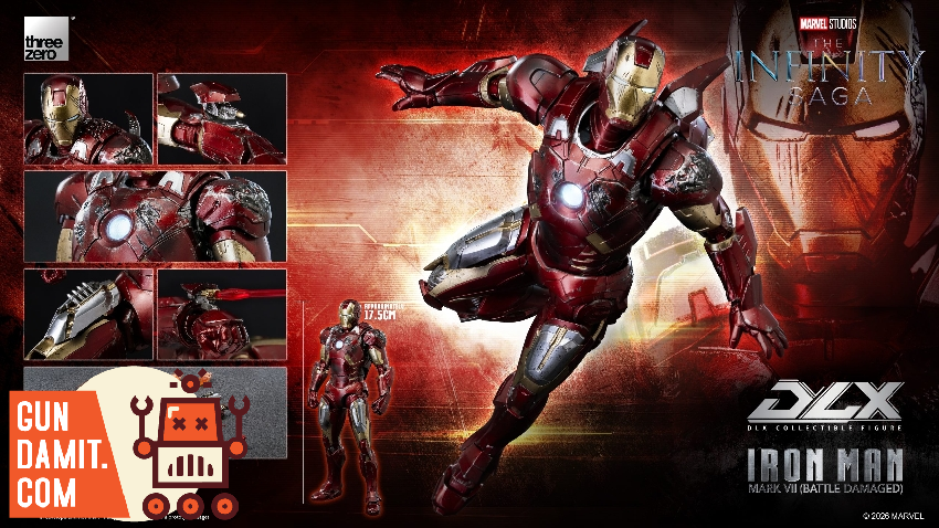 Threezero 3Z0969 DLX Iron Man Mark 7 Battle Damaged - comparison Threezero 3Z0969 DLX Iron Man Mark 7 Battle Damaged - comparison