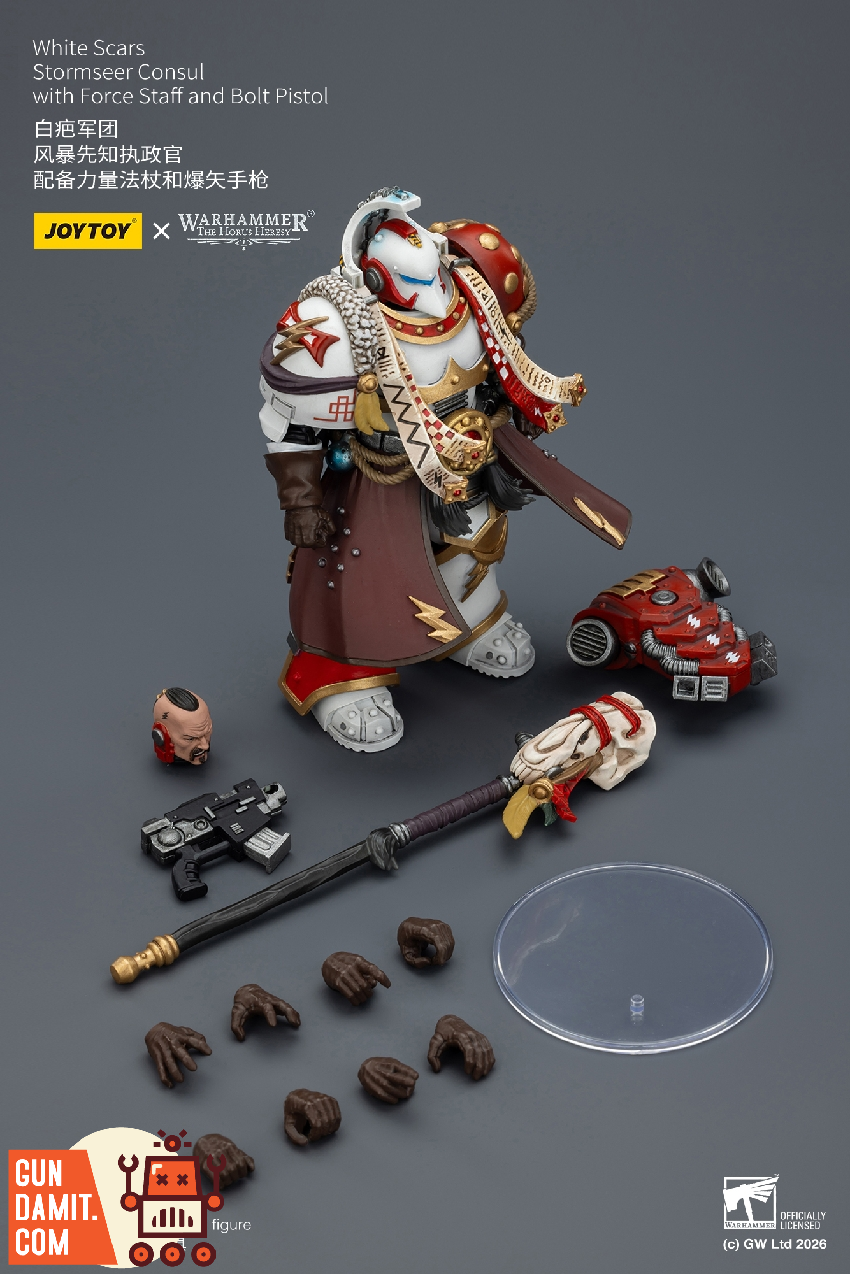 JoyToy Stormseer Consul Warhammer 40K - view 20 JT03585 JoyToy White Scars Stormseer Consul 1/18 - view 20