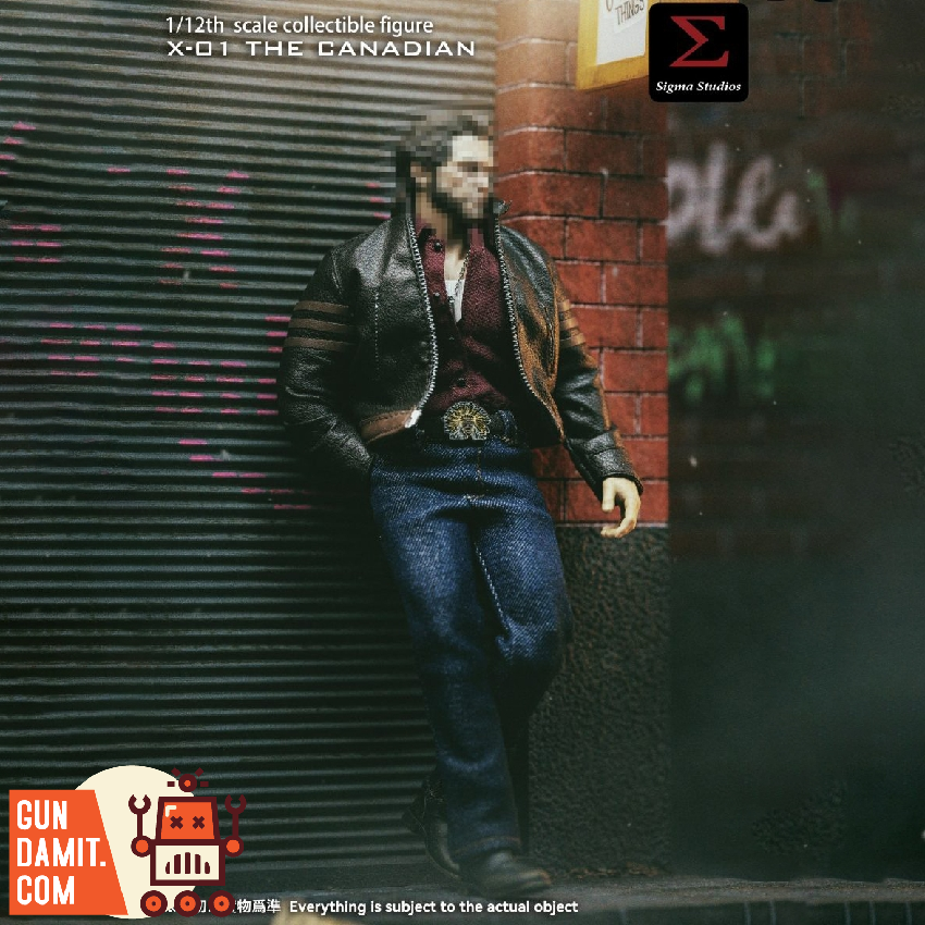 Sigma Toys X-01 The Canadian 1/12 Action Figure - front view Sigma Toys X-01 The Canadian 1/12 Action Figure - front view