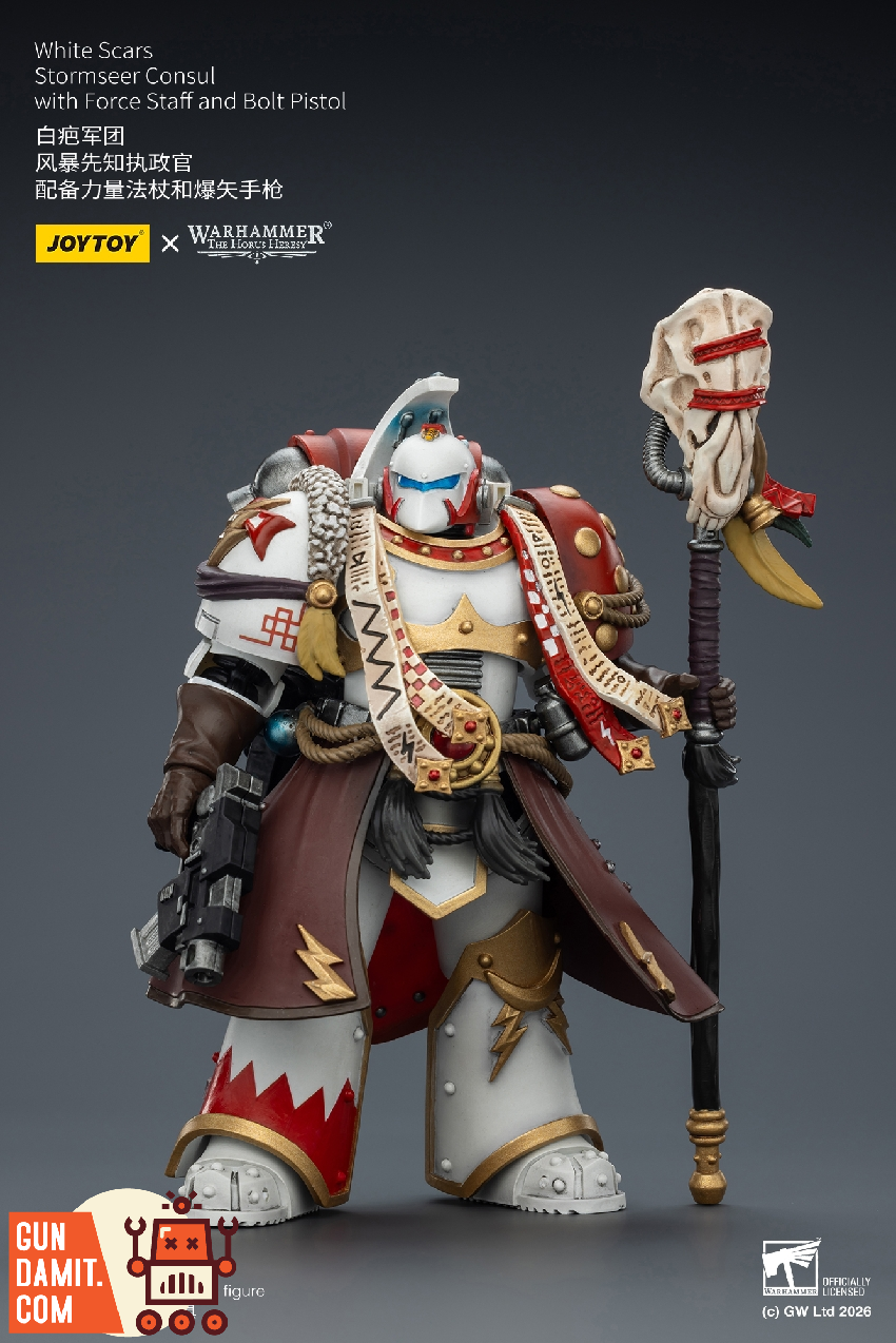 JoyToy Stormseer Consul Warhammer 40K - view 14 JT03585 JoyToy White Scars Stormseer Consul 1/18 - view 14