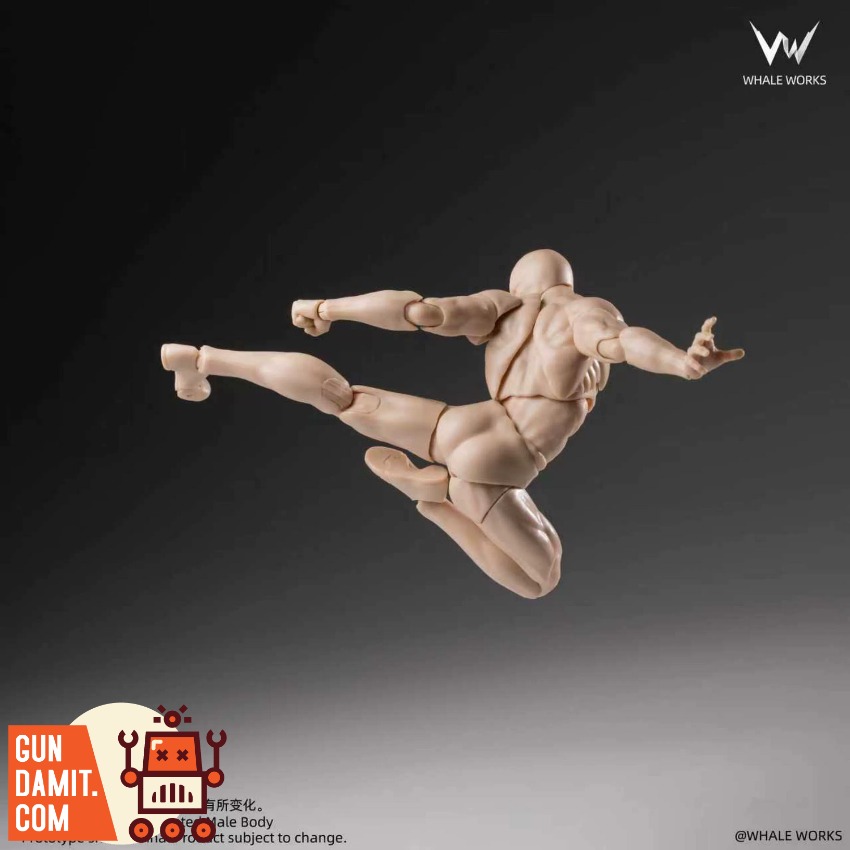 WW03A Male Body Fair Skin - view 9 Whale Works WW03A Male Body Fair Skin - view 9