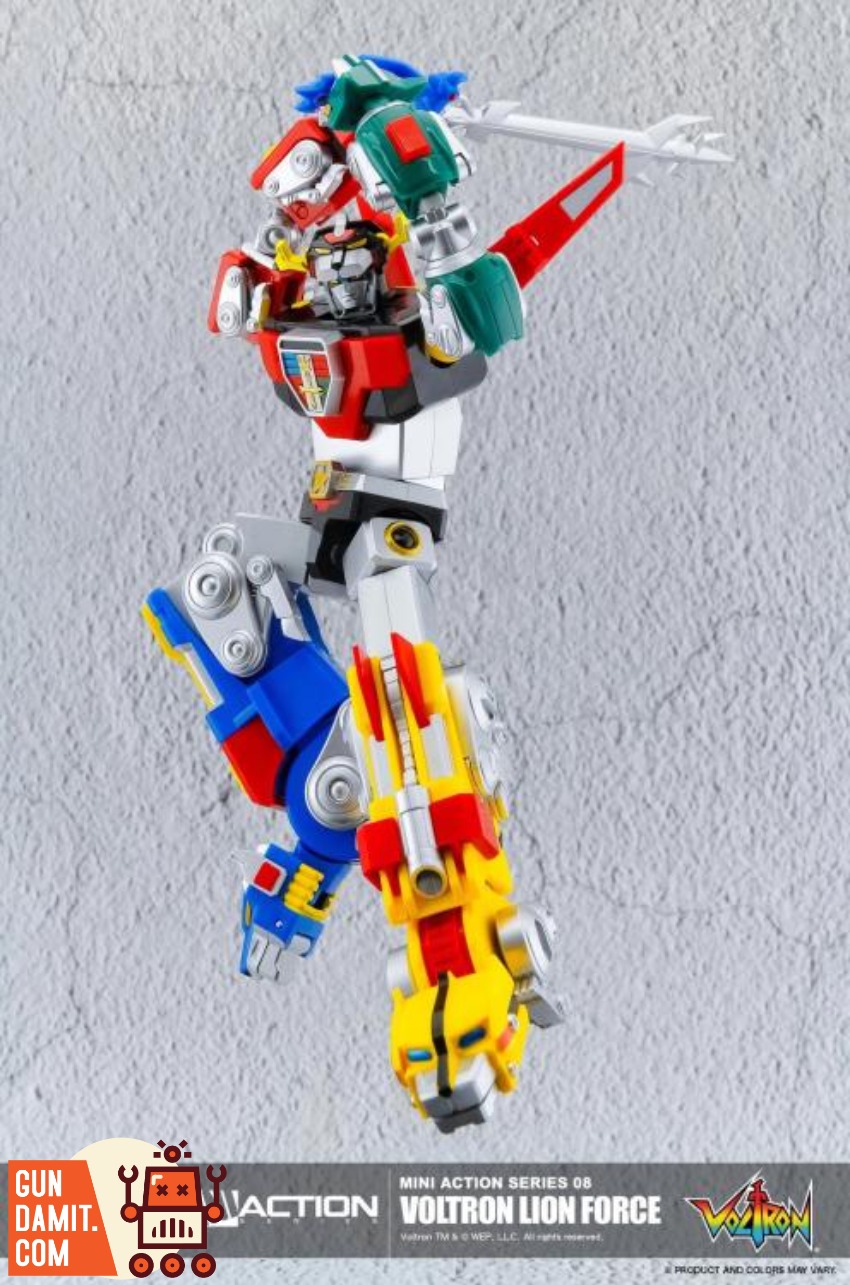 Action Toys Voltron Lion Force dynamic flying kick pose Action Toys Voltron Lion Force dynamic flying kick pose