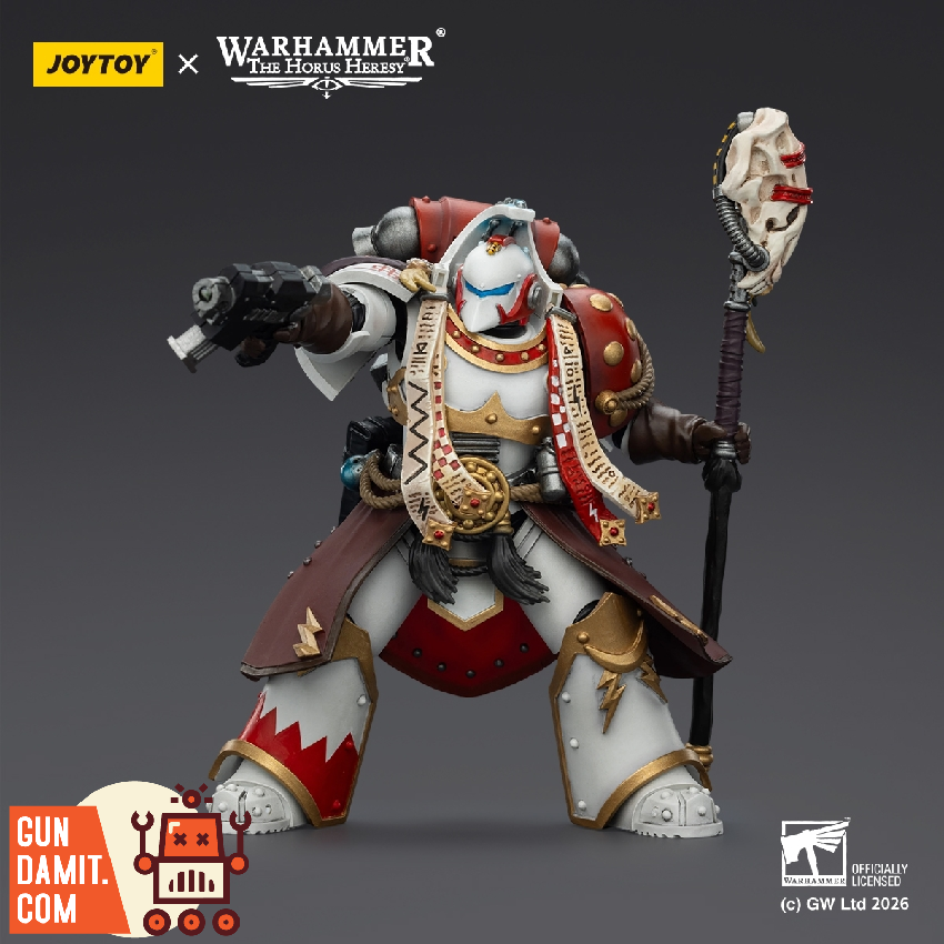 JoyToy Stormseer Consul Warhammer 40K - back view JT03585 JoyToy White Scars Stormseer Consul 1/18 - back view