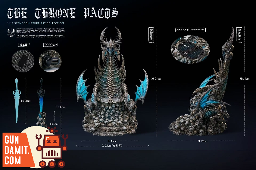 Throne Pacts - side view DarkCrown Unique Art Throne Pacts - side view