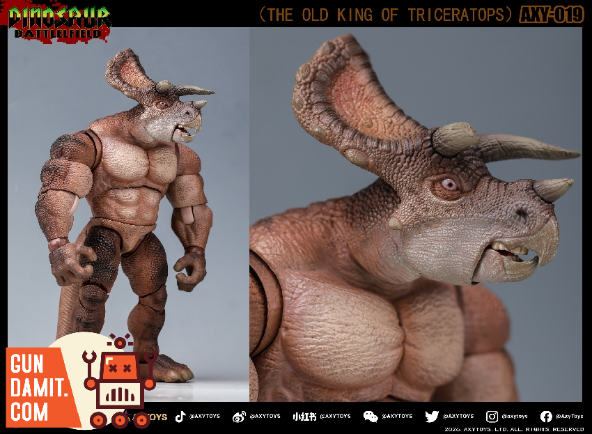 Axytoys Triceratops Deluxe Set - view 6 AXY-018019 Axytoys Triceratops Kings 1/12 Set - view 6