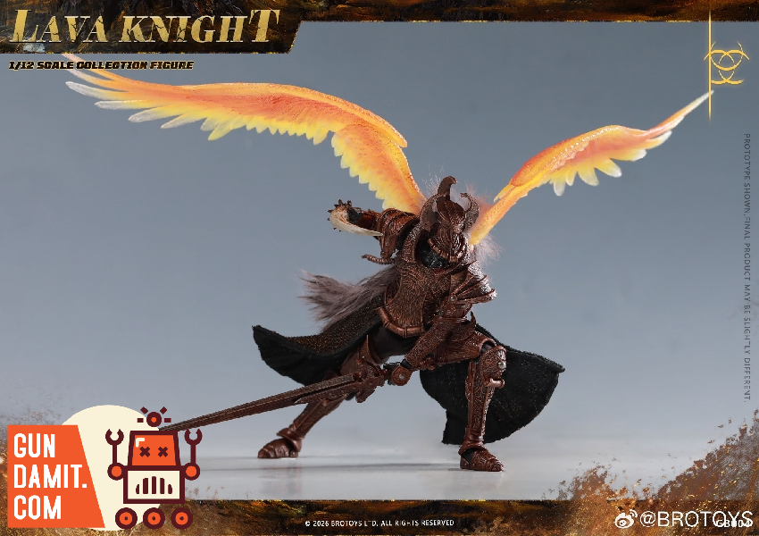 Lava Knight - front view BroToys GB004 Lava Knight - front view