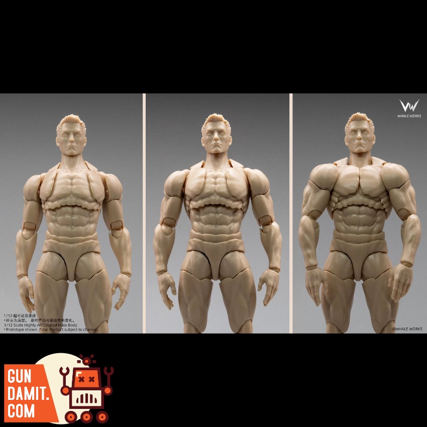 WW03A Male Body Fair Skin - view 11 Whale Works WW03A Male Body Fair Skin - view 11