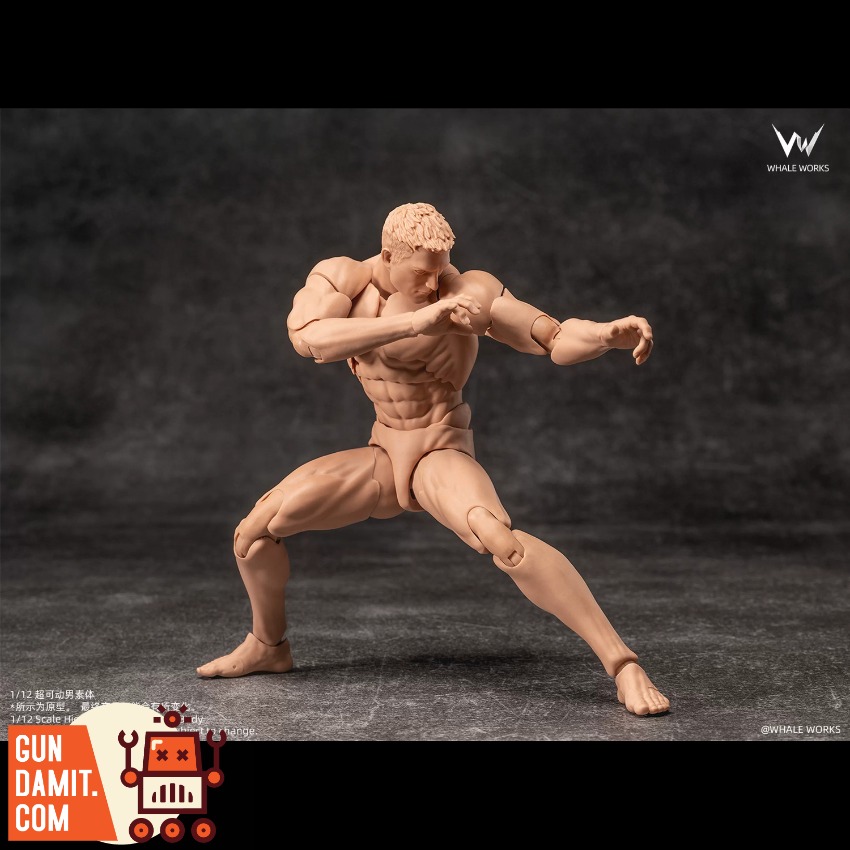 WW03B Male Body Yellow Skin - view 6 Whale Works WW03B Male Body Yellow Skin - view 6