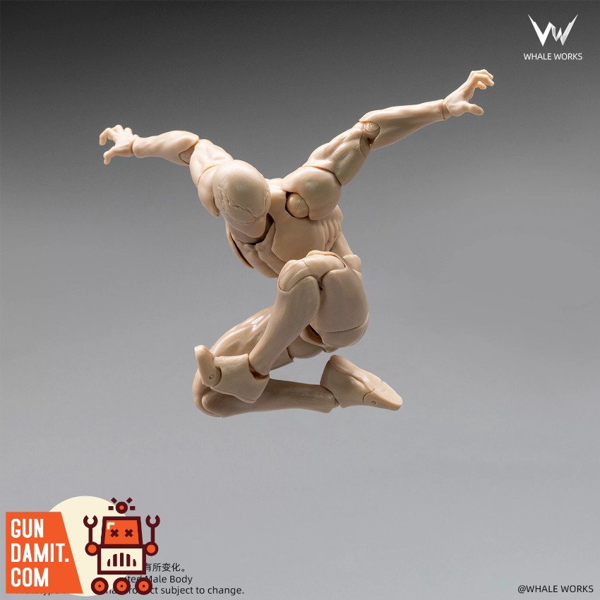 WW03A Male Body Fair Skin - view 8 Whale Works WW03A Male Body Fair Skin - view 8