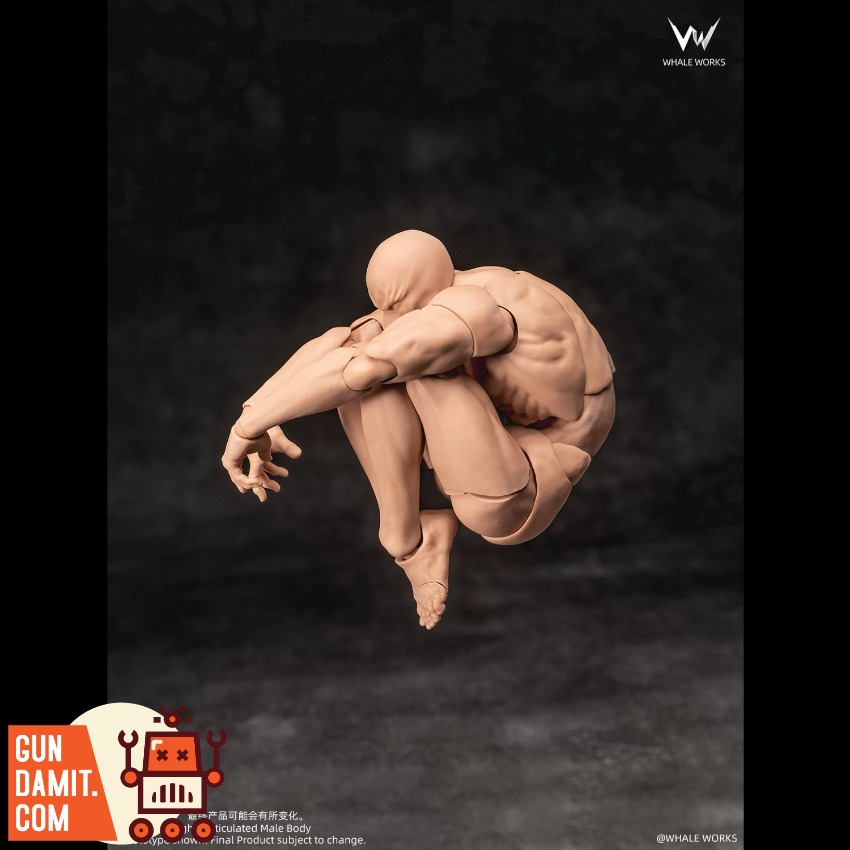 WW03B Male Body Yellow Skin - front view Whale Works WW03B Male Body Yellow Skin - front view