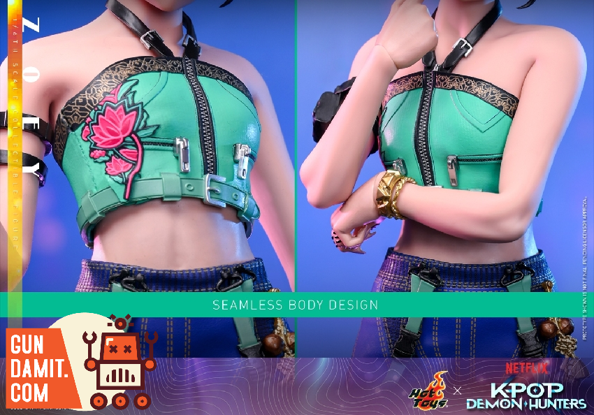TMS178 Zoey - back view Hot Toys TMS178 KPop Demon Hunters Zoey - back view