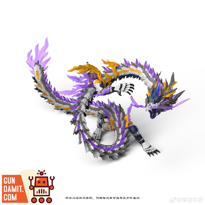 ShenX ZL-0004 White Dragon King Model Kit - detail view ShenX ZL-0004 White Dragon King Model Kit - detail view
