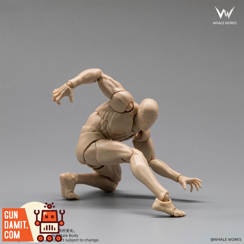 WW03A Male Body Fair Skin - front view Whale Works WW03A Male Body Fair Skin - front view
