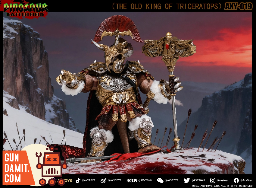 Axytoys Triceratops Deluxe Set - view 9 AXY-018019 Axytoys Triceratops Kings 1/12 Set - view 9