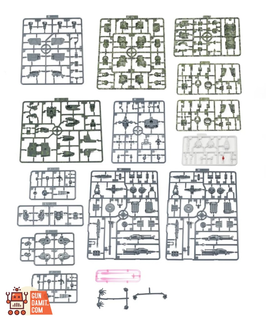 Chief Continent 1/144 Super Dynamic Cavalry Zalov Model Kit Water-Slide Camo Decal Finish Version - View 4 Chief Continent 1/144 Super Dynamic Cavalry Zalov Model Kit Water-Slide Camo Decal Finish Version - View 4
