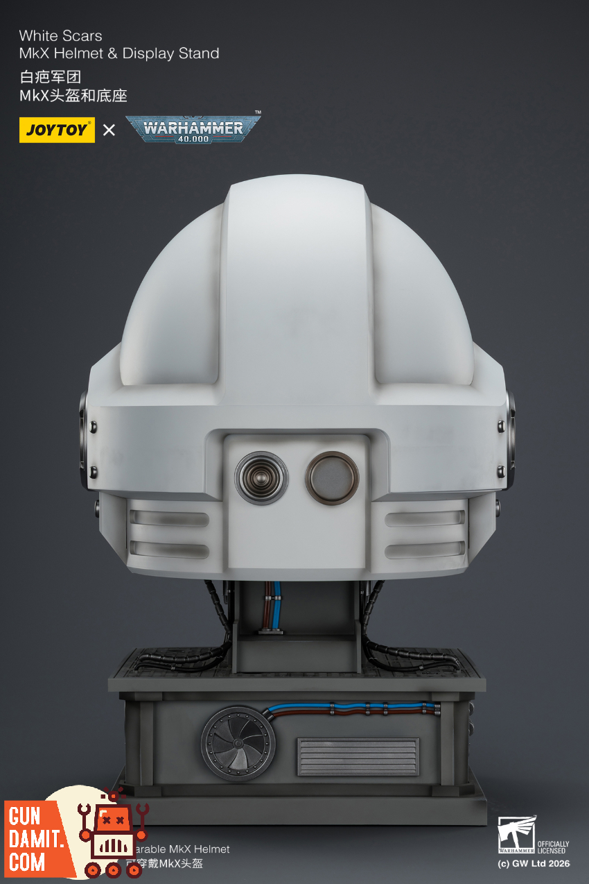 JoyToy JT04087 1/1 Warhammer 40K White Scars MkX Helmet & Display Stand - View 19 JoyToy JT04087 1/1 Warhammer 40K White Scars MkX Helmet & Display Stand - View 19