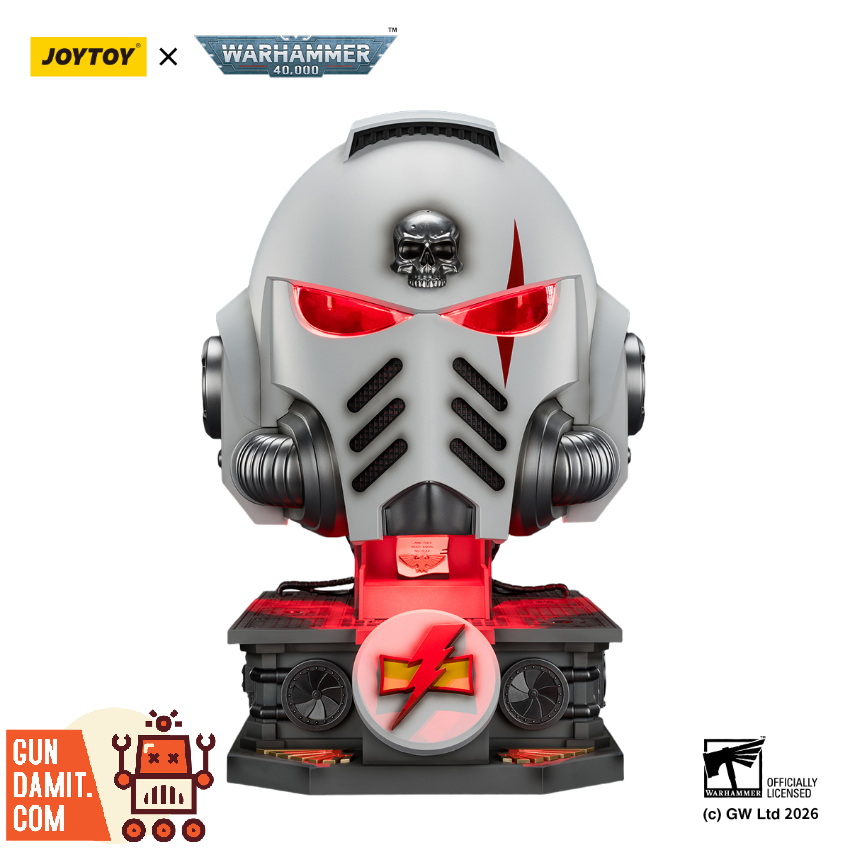 JoyToy JT04087 1/1 Warhammer 40K White Scars MkX Helmet & Display Stand - View 12 JoyToy JT04087 1/1 Warhammer 40K White Scars MkX Helmet & Display Stand - View 12
