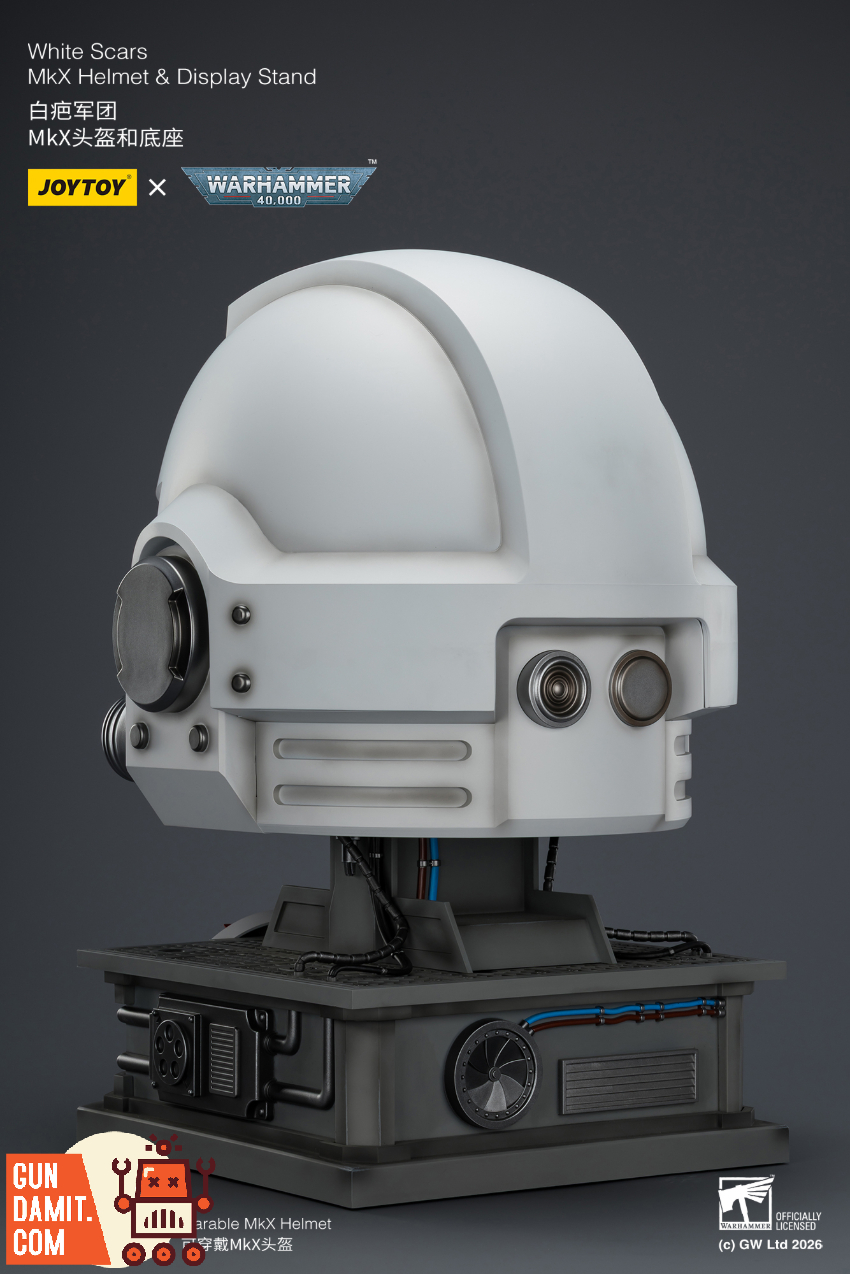 JoyToy JT04087 1/1 Warhammer 40K White Scars MkX Helmet & Display Stand - View 20 JoyToy JT04087 1/1 Warhammer 40K White Scars MkX Helmet & Display Stand - View 20