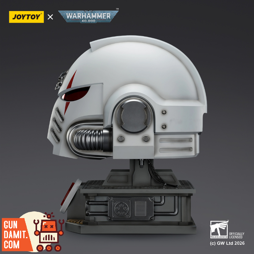 JoyToy JT04087 1/1 Warhammer 40K White Scars MkX Helmet & Display Stand - View 3 JoyToy JT04087 1/1 Warhammer 40K White Scars MkX Helmet & Display Stand - View 3
