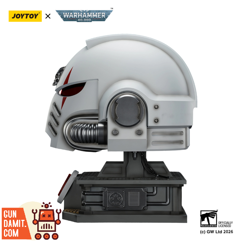JoyToy JT04087 1/1 Warhammer 40K White Scars MkX Helmet & Display Stand - View 9 JoyToy JT04087 1/1 Warhammer 40K White Scars MkX Helmet & Display Stand - View 9
