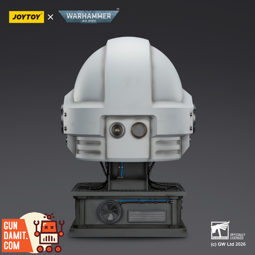 JoyToy JT04087 1/1 Warhammer 40K White Scars MkX Helmet & Display Stand - View 4 JoyToy JT04087 1/1 Warhammer 40K White Scars MkX Helmet & Display Stand - View 4