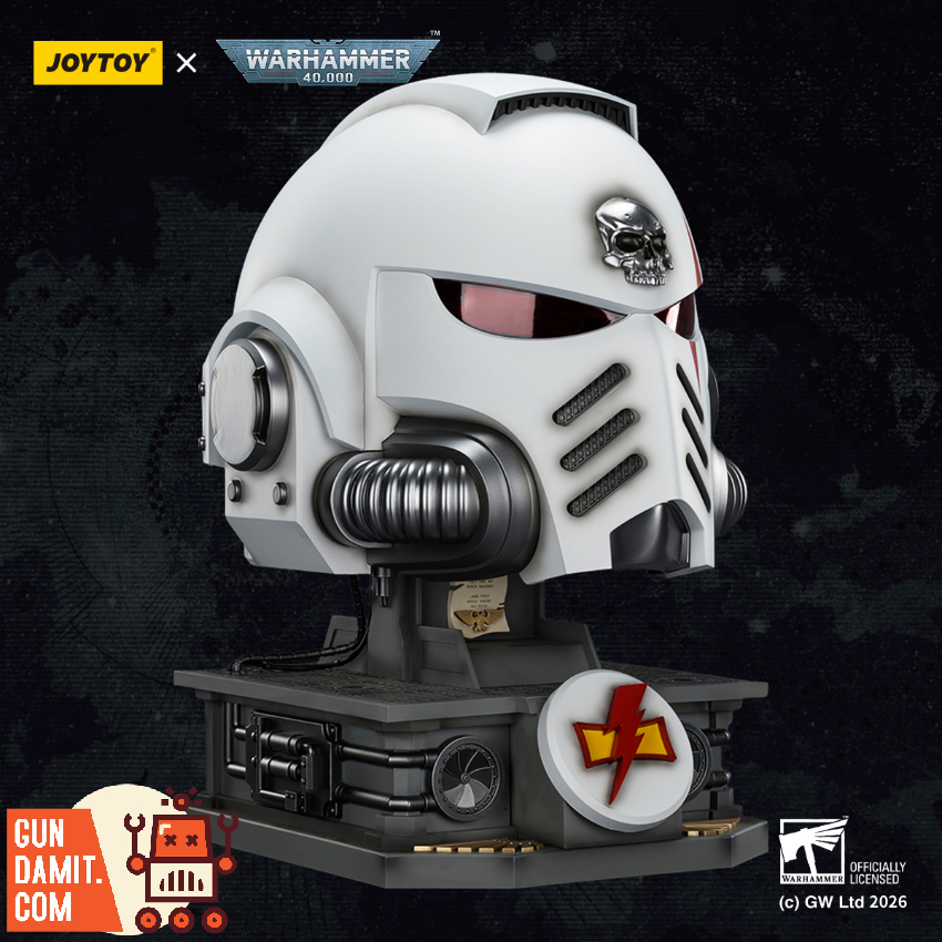 JoyToy JT04087 1/1 Warhammer 40K White Scars MkX Helmet & Display Stand - View 13 JoyToy JT04087 1/1 Warhammer 40K White Scars MkX Helmet & Display Stand - View 13
