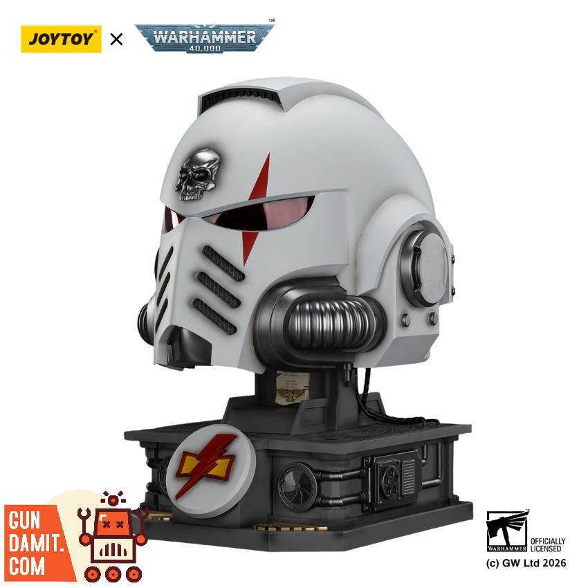 JoyToy JT04087 1/1 Warhammer 40K White Scars MkX Helmet & Display Stand - View 8 JoyToy JT04087 1/1 Warhammer 40K White Scars MkX Helmet & Display Stand - View 8