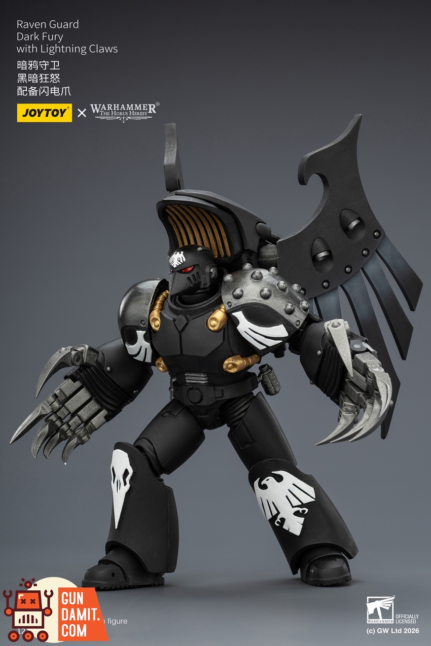 JoyToy JT04162 1/18 Warhammer The Horus Heresy Raven Guard Dark Fury with Lightning Claws - View 2 JoyToy JT04162 1/18 Warhammer The Horus Heresy Raven Guard Dark Fury with Lightning Claws - View 2