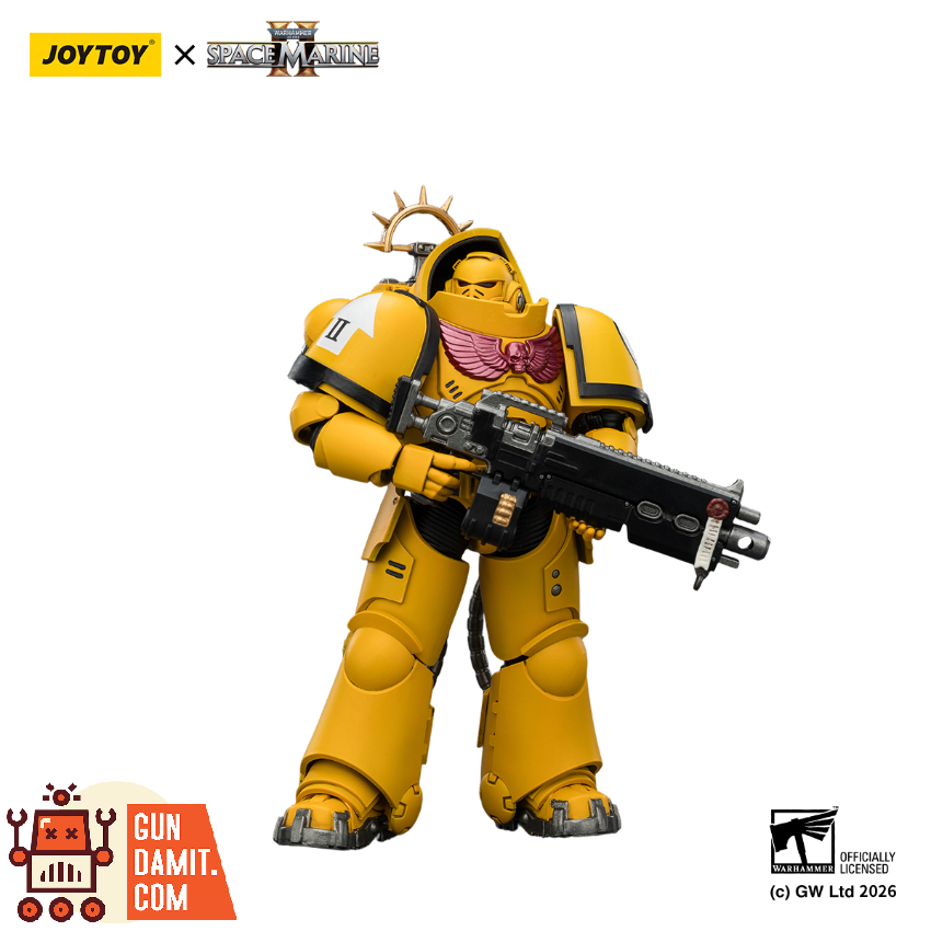 JoyToy JT03653 1/18 Warhammer 40K Game Edition Imperial Fists Heavy Intercessor with Heavy Bolt Rifle and Bolt Pistol - View 8 JoyToy JT03653 1/18 Warhammer 40K Game Edition Imperial Fists Heavy Intercessor with Heavy Bolt Rifle and Bolt Pistol - View 8