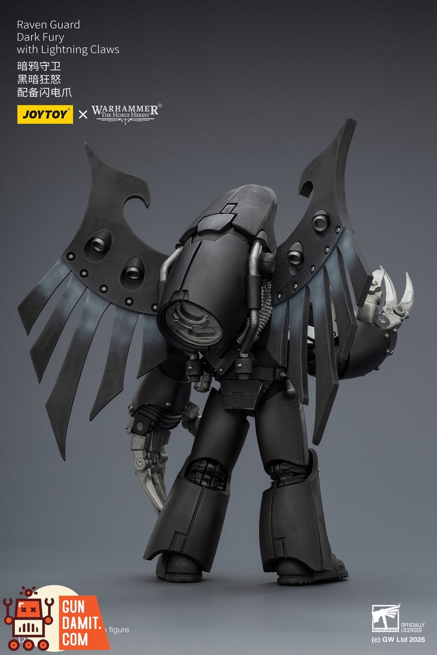 JoyToy JT04162 1/18 Warhammer The Horus Heresy Raven Guard Dark Fury with Lightning Claws - View 4 JoyToy JT04162 1/18 Warhammer The Horus Heresy Raven Guard Dark Fury with Lightning Claws - View 4