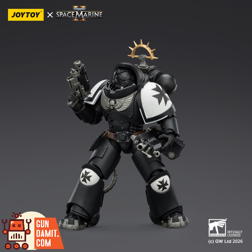 JoyToy JT03721 1/18 Warhammer 40K Game Edition Black Templars Heavy Intercessor with Heavy Bolt Rifle and Bolt Pistol - View 4 JoyToy JT03721 1/18 Warhammer 40K Game Edition Black Templars Heavy Intercessor with Heavy Bolt Rifle and Bolt Pistol - View 4