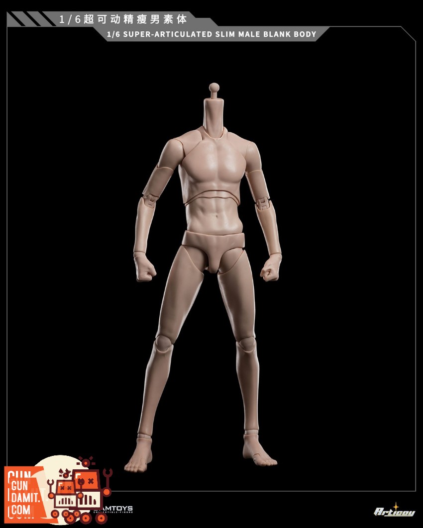 RongHuan Models 1/6 FSJB-01B Articoy Super-articulated Slim Male Body Wide Shoulder Tan Skin Ver. - View 3 RongHuan Models 1/6 FSJB-01B Articoy Super-articulated Slim Male Body Wide Shoulder Tan Skin Ver. - View 3