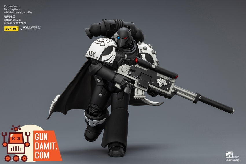JoyToy JT03974 1/18 Warhammer The Horus Heresy Raven Guard Mor Deythan with Nemesis bolt rifle - View 7 JoyToy JT03974 1/18 Warhammer The Horus Heresy Raven Guard Mor Deythan with Nemesis bolt rifle - View 7