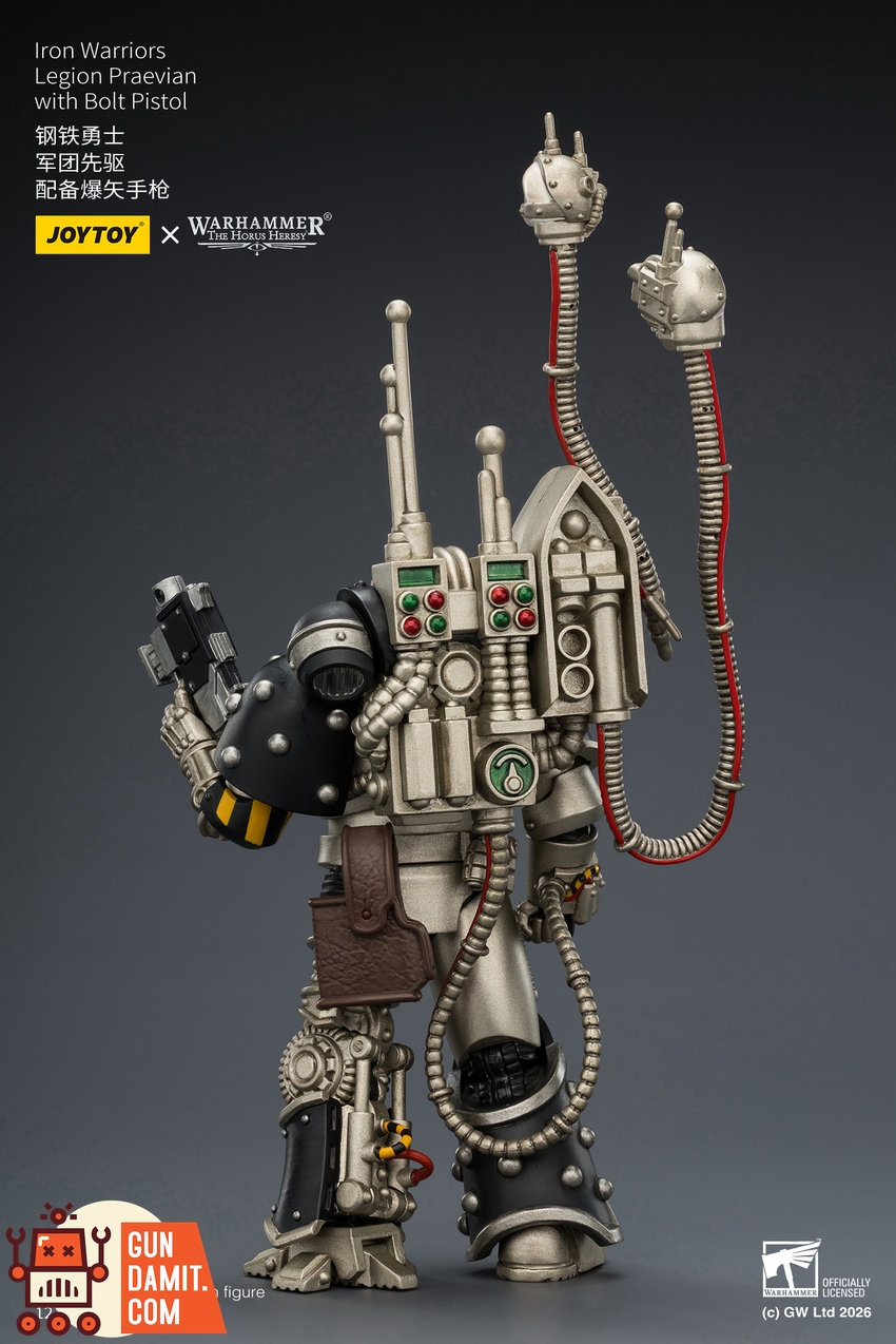 JoyToy JT03912 1/18 Warhammer The Horus Heresy Iron Warriors Legion Praevian with Bolt Pistol - View 4 JoyToy JT03912 1/18 Warhammer The Horus Heresy Iron Warriors Legion Praevian with Bolt Pistol - View 4