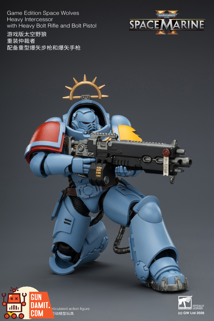JoyToy JT03646 1/18 Warhammer 40K Game Edition Space Wolves Heavy Intercessor with Heavy Bolt Rifle and Bolt Pistol - View 5 JoyToy JT03646 1/18 Warhammer 40K Game Edition Space Wolves Heavy Intercessor with Heavy Bolt Rifle and Bolt Pistol - View 5