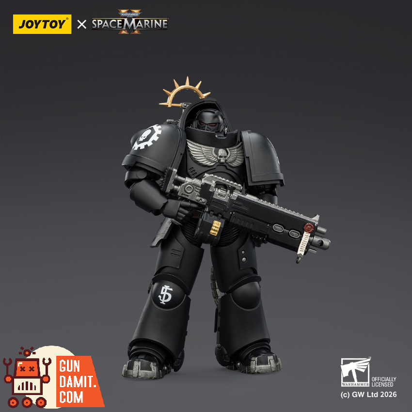 JoyToy JT03714 1/18 Warhammer 40K Game Edition Iron Hands Heavy Intercessor with Heavy Bolt Rifle and Bolt Pistol - View 3 JoyToy JT03714 1/18 Warhammer 40K Game Edition Iron Hands Heavy Intercessor with Heavy Bolt Rifle and Bolt Pistol - View 3
