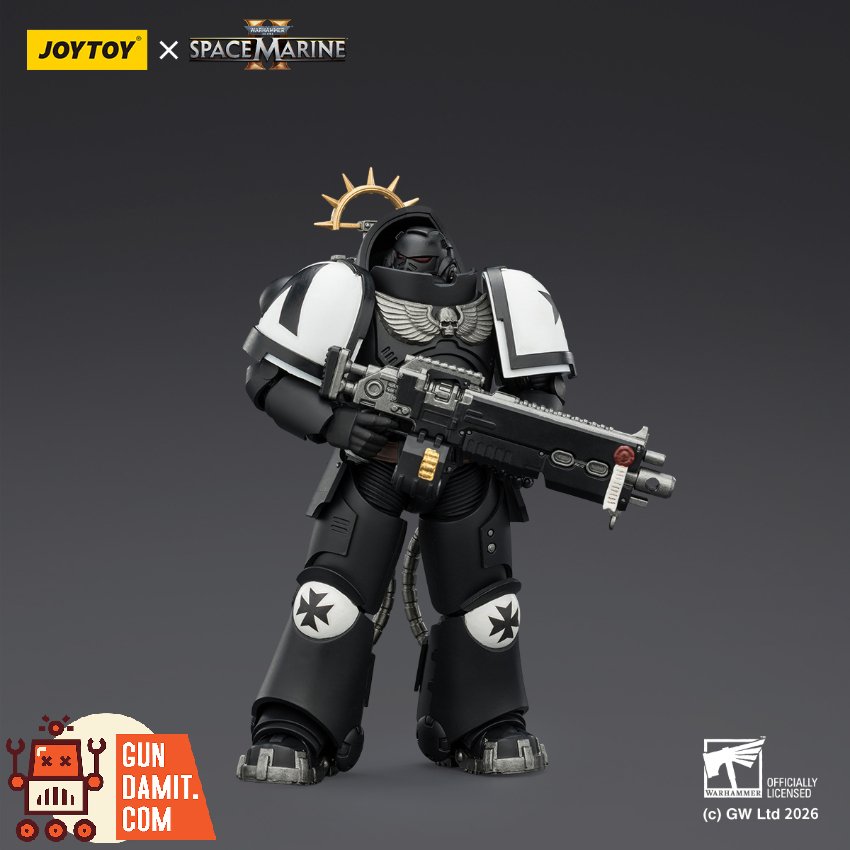 JoyToy JT03721 1/18 Warhammer 40K Game Edition Black Templars Heavy Intercessor with Heavy Bolt Rifle and Bolt Pistol - View 3 JoyToy JT03721 1/18 Warhammer 40K Game Edition Black Templars Heavy Intercessor with Heavy Bolt Rifle and Bolt Pistol - View 3