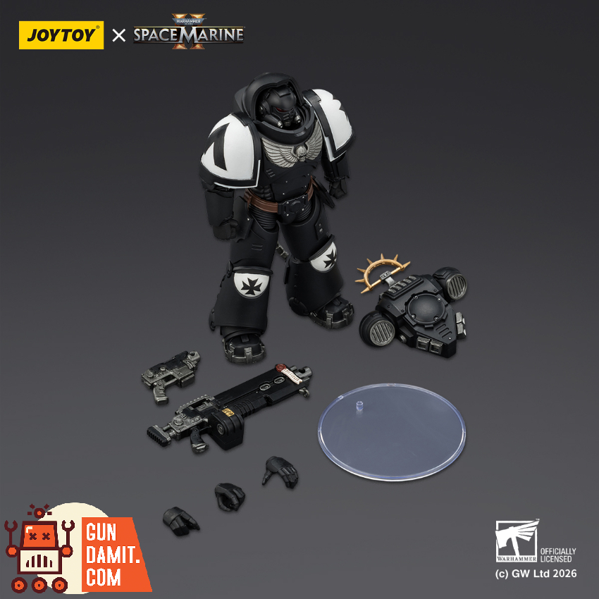 JoyToy JT03721 1/18 Warhammer 40K Game Edition Black Templars Heavy Intercessor with Heavy Bolt Rifle and Bolt Pistol - View 5 JoyToy JT03721 1/18 Warhammer 40K Game Edition Black Templars Heavy Intercessor with Heavy Bolt Rifle and Bolt Pistol - View 5