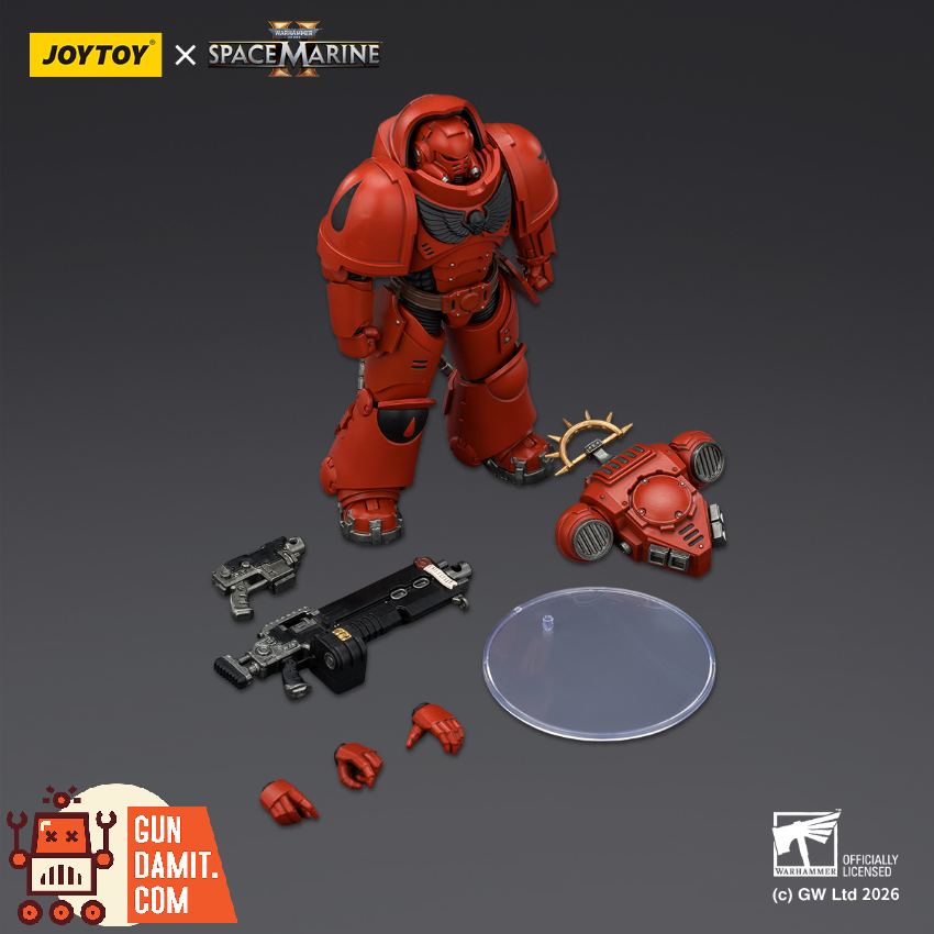 JoyToy JT03660 1/18 Warhammer 40K Game Edition Blood Angels Heavy Intercessor with Heavy Bolt Rifle and Bolt Pistol - View 5 JoyToy JT03660 1/18 Warhammer 40K Game Edition Blood Angels Heavy Intercessor with Heavy Bolt Rifle and Bolt Pistol - View 5
