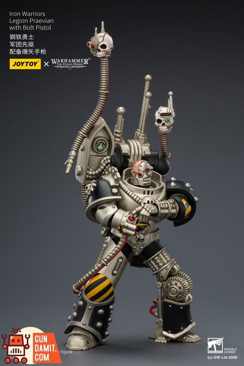 JoyToy JT03912 1/18 Warhammer The Horus Heresy Iron Warriors Legion Praevian with Bolt Pistol - View 9 JoyToy JT03912 1/18 Warhammer The Horus Heresy Iron Warriors Legion Praevian with Bolt Pistol - View 9