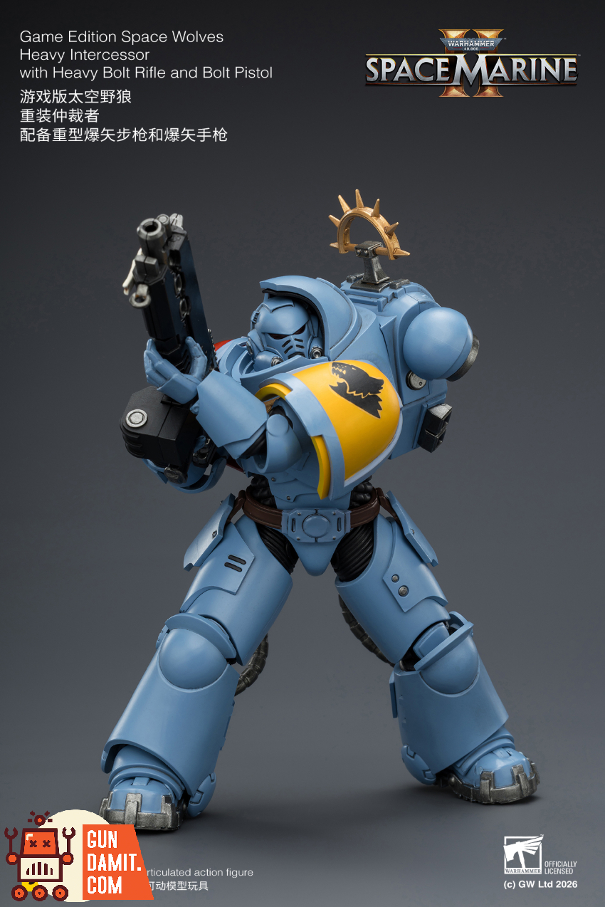 JoyToy JT03646 1/18 Warhammer 40K Game Edition Space Wolves Heavy Intercessor with Heavy Bolt Rifle and Bolt Pistol - View 7 JoyToy JT03646 1/18 Warhammer 40K Game Edition Space Wolves Heavy Intercessor with Heavy Bolt Rifle and Bolt Pistol - View 7