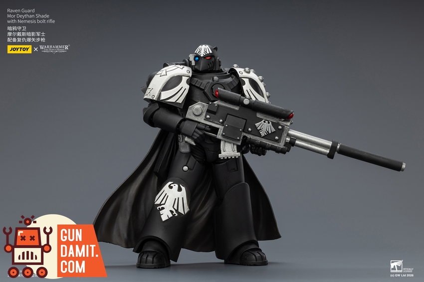 JoyToy JT03967 1/18 Warhammer The Horus Heresy Raven Guard Mor Deythan Shade with Nemesis bolt rifle - View 3 JoyToy JT03967 1/18 Warhammer The Horus Heresy Raven Guard Mor Deythan Shade with Nemesis bolt rifle - View 3