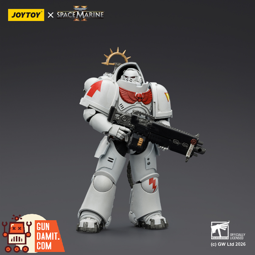 JoyToy JT03691 1/18 Warhammer 40K Game Edition White Scars Heavy Intercessor with Heavy Bolt Rifle and Bolt Pistol - View 3 JoyToy JT03691 1/18 Warhammer 40K Game Edition White Scars Heavy Intercessor with Heavy Bolt Rifle and Bolt Pistol - View 3