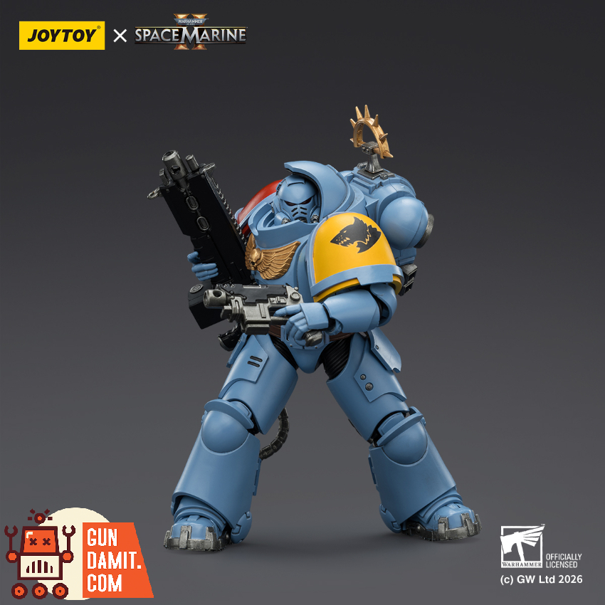 JoyToy JT03646 1/18 Warhammer 40K Game Edition Space Wolves Heavy Intercessor with Heavy Bolt Rifle and Bolt Pistol - View 4 JoyToy JT03646 1/18 Warhammer 40K Game Edition Space Wolves Heavy Intercessor with Heavy Bolt Rifle and Bolt Pistol - View 4