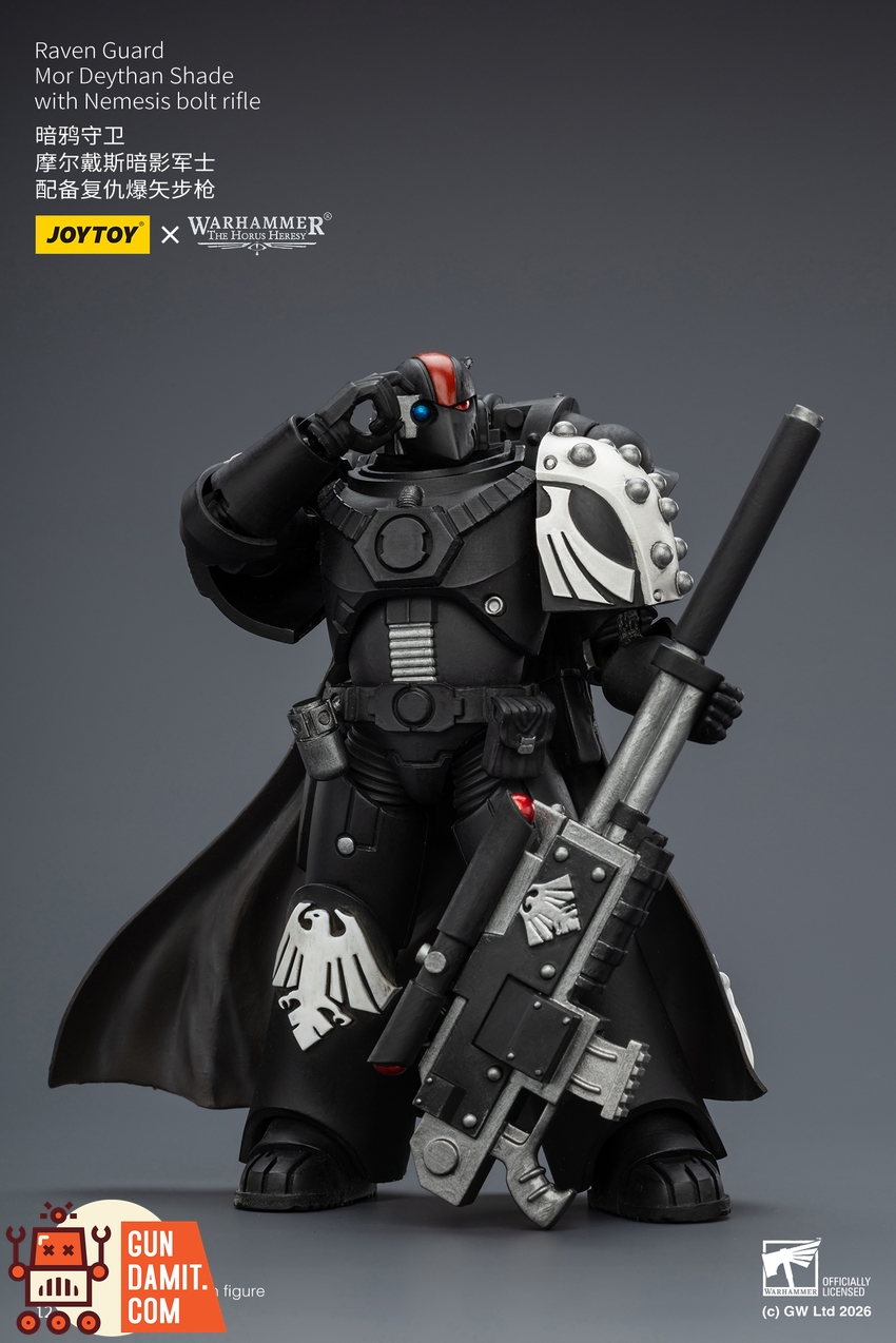 JoyToy JT03967 1/18 Warhammer The Horus Heresy Raven Guard Mor Deythan Shade with Nemesis bolt rifle - View 7 JoyToy JT03967 1/18 Warhammer The Horus Heresy Raven Guard Mor Deythan Shade with Nemesis bolt rifle - View 7