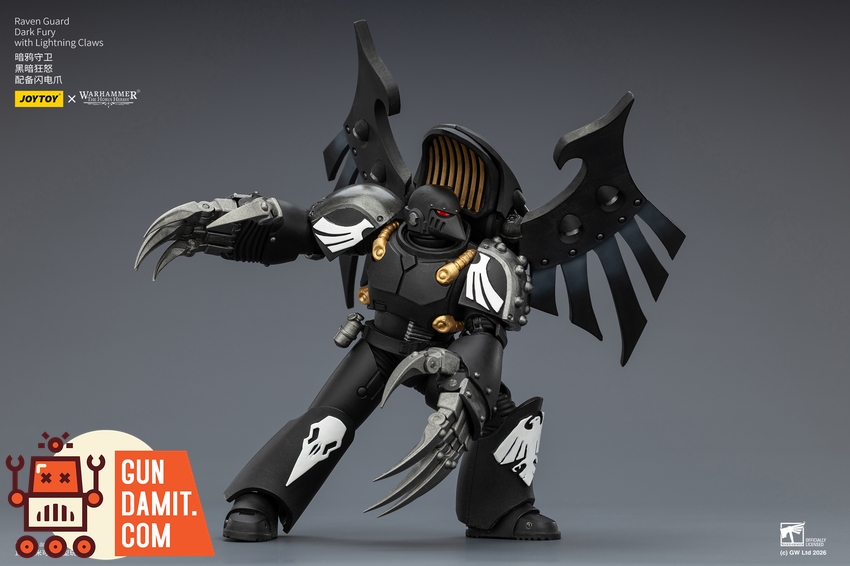 JoyToy JT04162 1/18 Warhammer The Horus Heresy Raven Guard Dark Fury with Lightning Claws - View 6 JoyToy JT04162 1/18 Warhammer The Horus Heresy Raven Guard Dark Fury with Lightning Claws - View 6