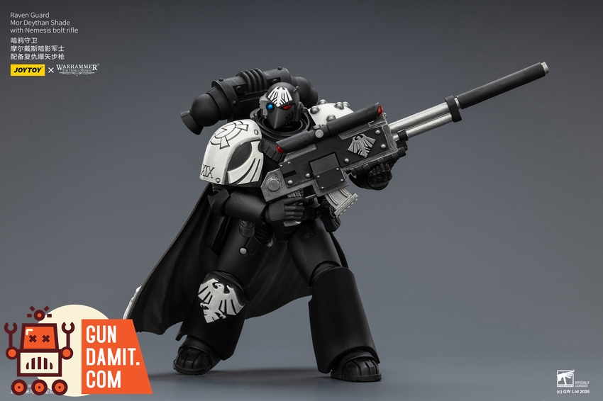 JoyToy JT03967 1/18 Warhammer The Horus Heresy Raven Guard Mor Deythan Shade with Nemesis bolt rifle - View 6 JoyToy JT03967 1/18 Warhammer The Horus Heresy Raven Guard Mor Deythan Shade with Nemesis bolt rifle - View 6
