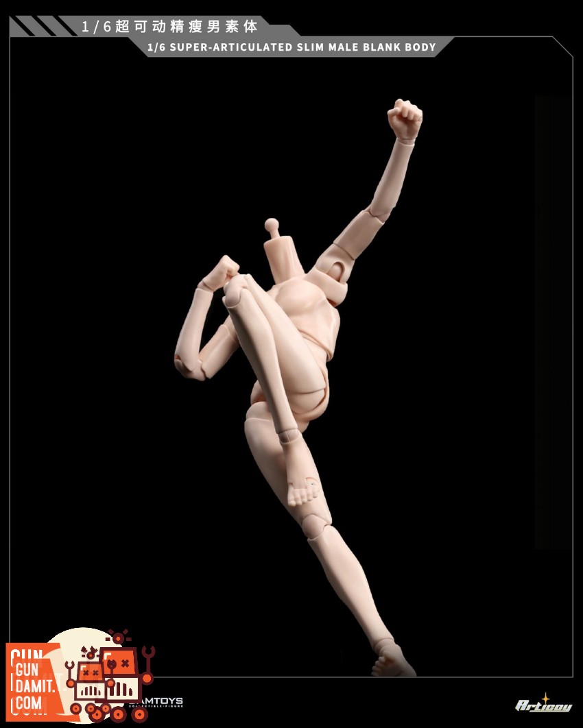 RongHuan Models 1/6 FSJB-01B Articoy Super-articulated Slim Male Body Wide Shoulder Tan Skin Ver. - View 6 RongHuan Models 1/6 FSJB-01B Articoy Super-articulated Slim Male Body Wide Shoulder Tan Skin Ver. - View 6