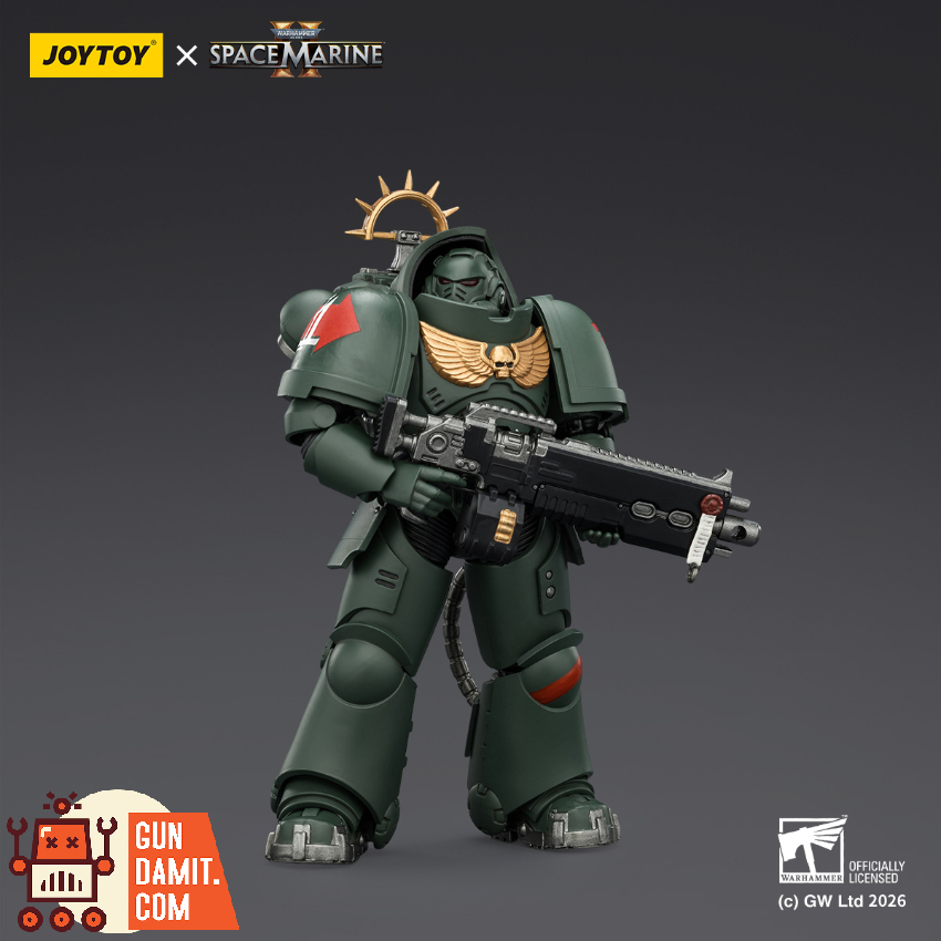 JoyToy JT03684 1/18 Warhammer 40K Game Edition Dark Angels Heavy Intercessor with Heavy Bolt Rifle and Bolt Pistol - View 3 JoyToy JT03684 1/18 Warhammer 40K Game Edition Dark Angels Heavy Intercessor with Heavy Bolt Rifle and Bolt Pistol - View 3