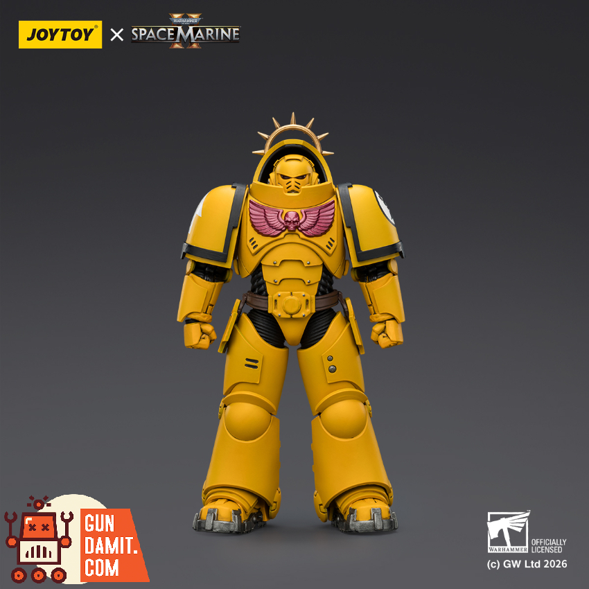 JoyToy JT03653 1/18 Warhammer 40K Game Edition Imperial Fists Heavy Intercessor with Heavy Bolt Rifle and Bolt Pistol - View 1 JoyToy JT03653 1/18 Warhammer 40K Game Edition Imperial Fists Heavy Intercessor with Heavy Bolt Rifle and Bolt Pistol - View 1